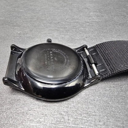 Skagen Denmark Watch Men 37mm Black Dial Titanium Date Round 233XLTMB New Batt J10