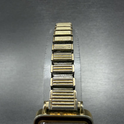 Seiko Tank Watch Women 20mm Rose Dial Gold Tone Rectangle 2320-581A New Battery4