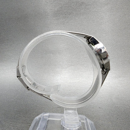 Seiko Watch Women 19mm Silver Dial Silver Tone Round 160129 New Battery VTG8