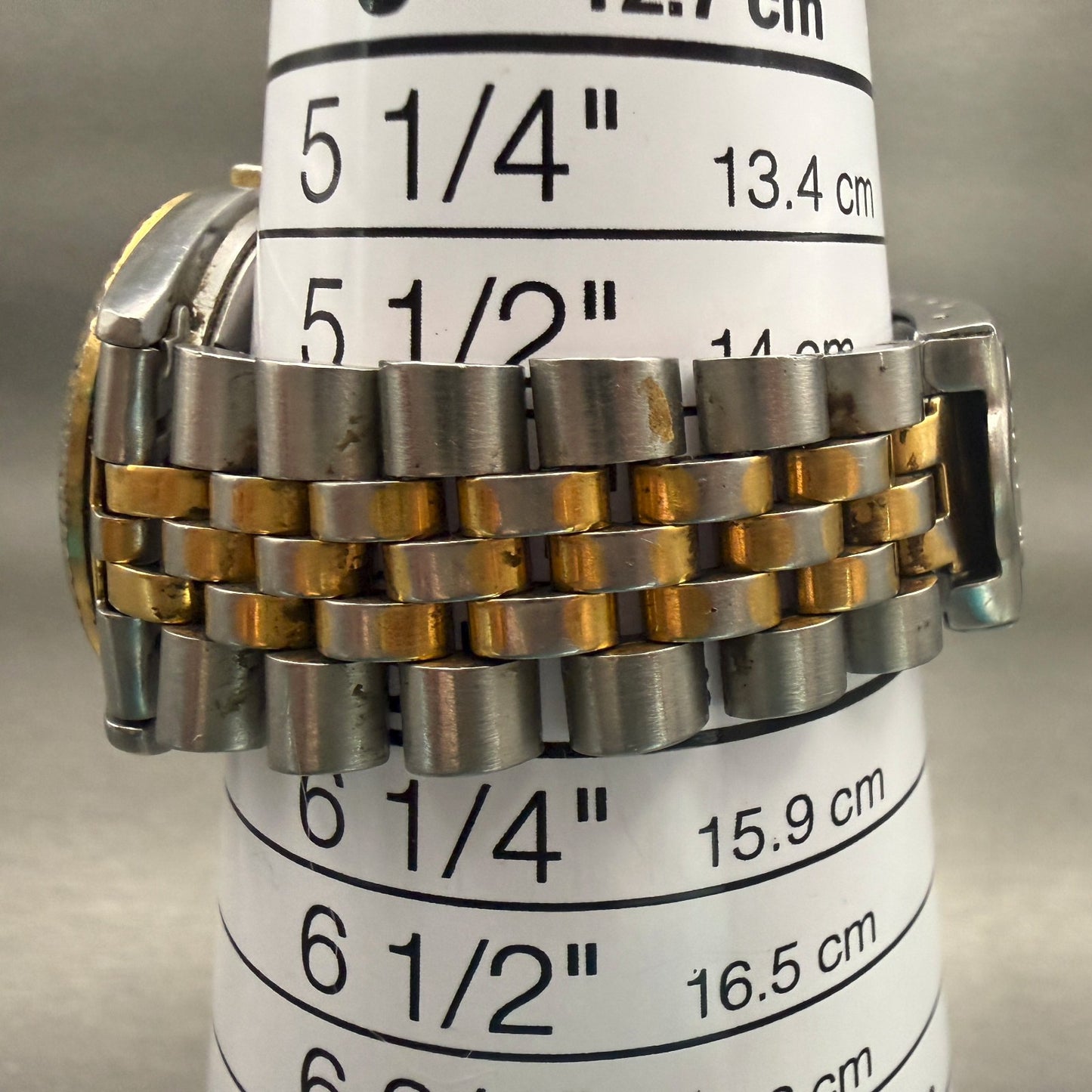 Seiko President Watch Men 35mm Gold Dial Two Tone Daydate 5Y23-8A60 New Battery9