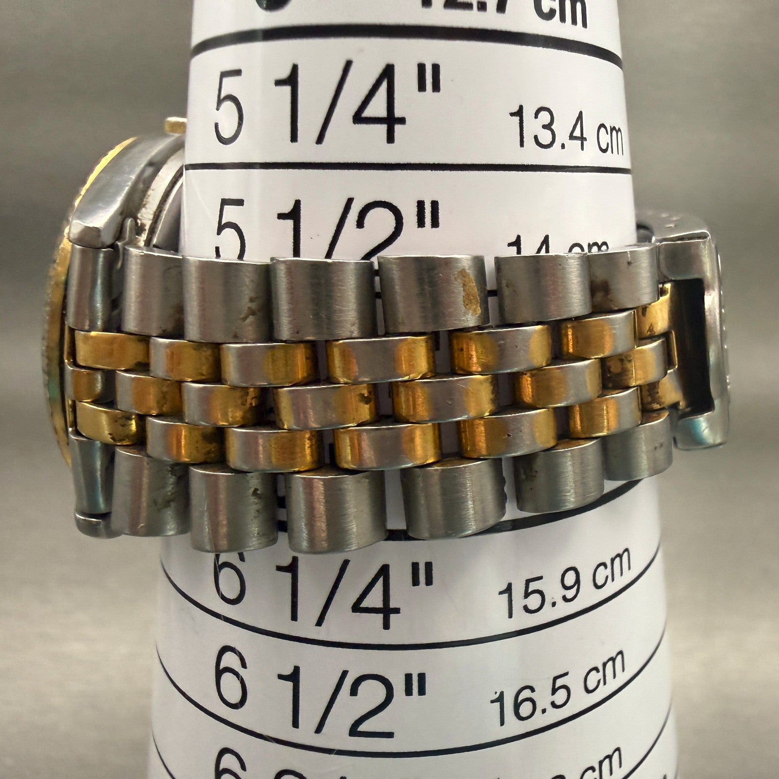 Seiko President Watch Men 35mm Gold Dial Two Tone Daydate 5Y23-8A60 New Battery9