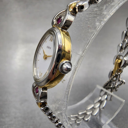 Citizen Chere Watch Women 14mm White Dial Two Tone Oval 4520E50538 New Battery2
