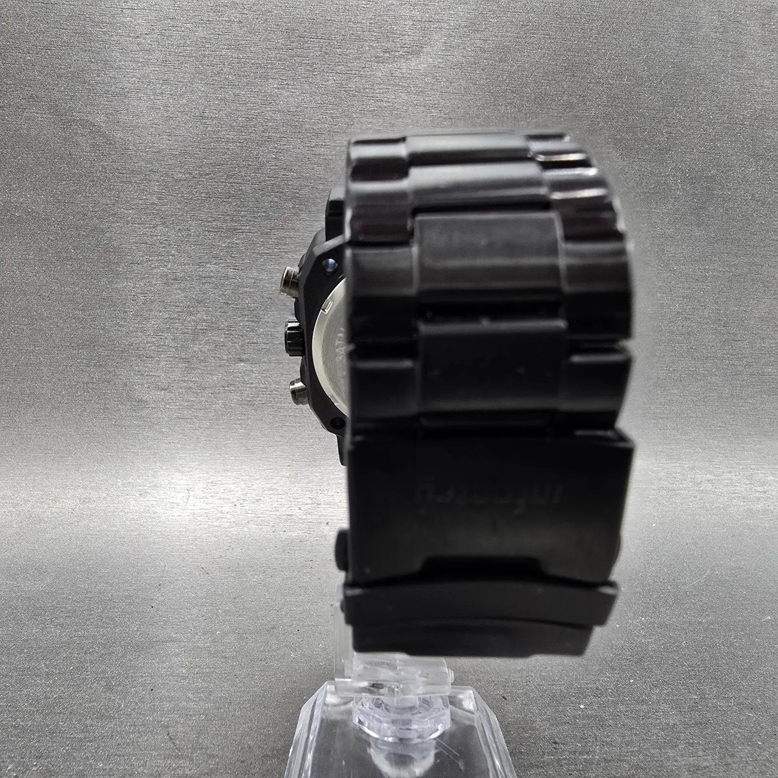 Infantry Eagle Watch Men 46mm Black Dial Black Alarm Chronograph Octagon New Bat7