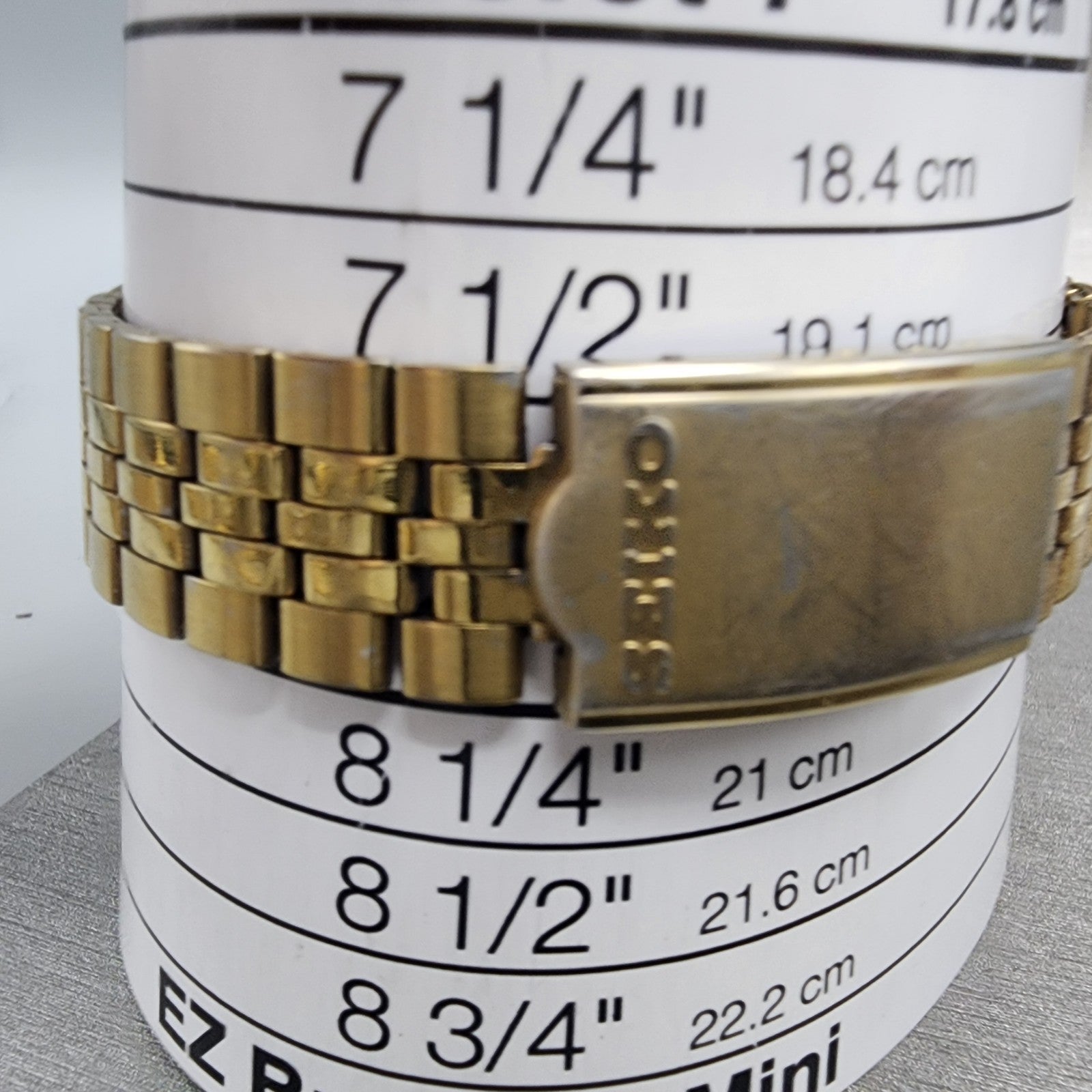 Seiko SQ Watch Men 35mm Champagne Dial Gold Tone Daydate 5y238049 NewBatt READ!10