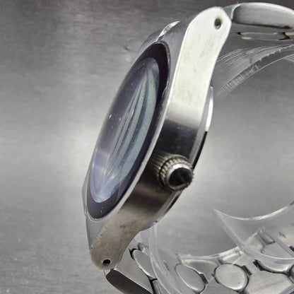 Fossil Arkitekt Watch Men 35mm Blue Dial Silver Tone Round FS-2710 New Battery3