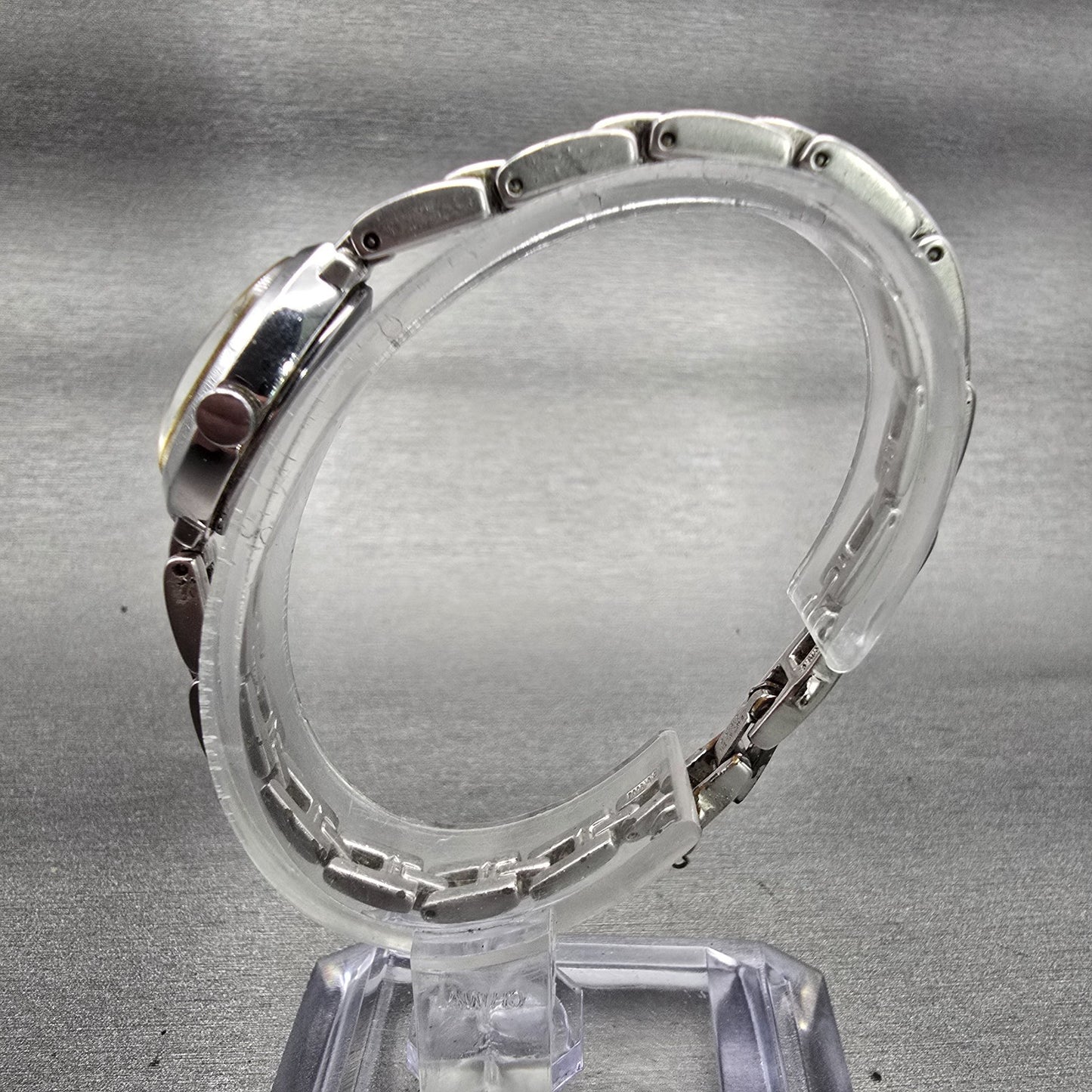 Seiko Tisse Watch Women 13mm Silver Dial Silver Tone Oval 1E20-3B40 New Battery6