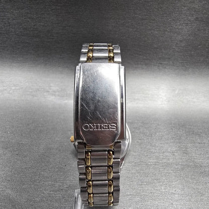 Seiko Watch Men 35mm Gray Dial Two Tone Daydate Round 7N43-6A09 New Battery JP7