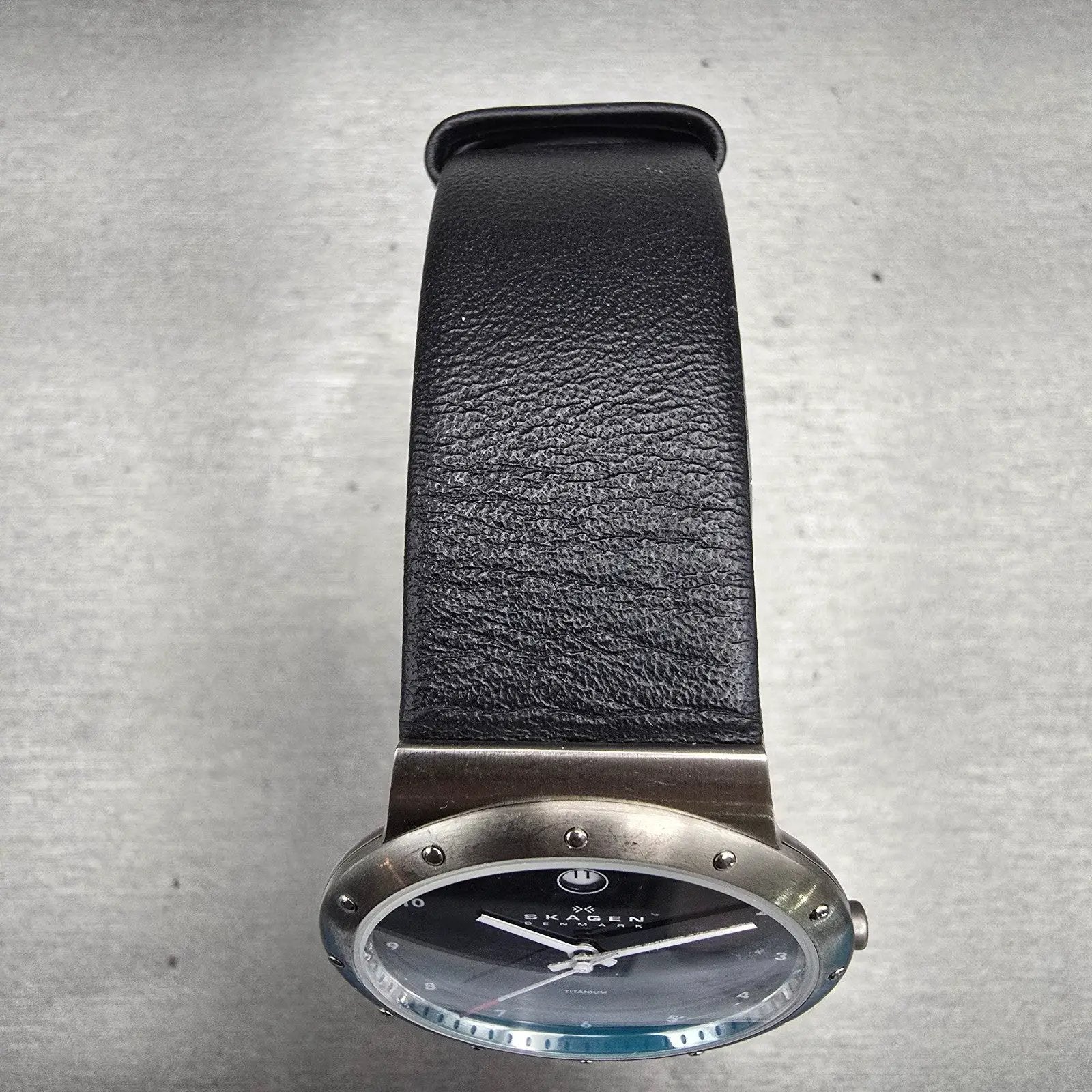 Skagen Slimline Watch Men 35mm Black Dial Titanium 530LTLB New Battery4