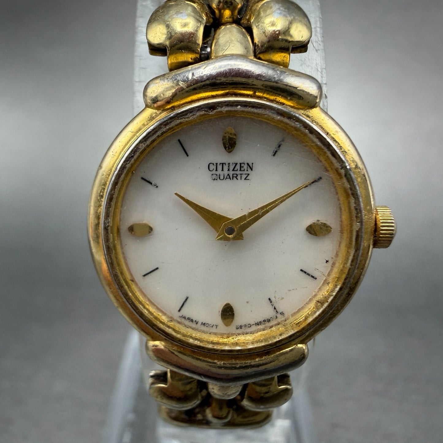 Citizen Watch Women 20mm MOP Dial Gold Tone Round 5920-S59891 New Battery1