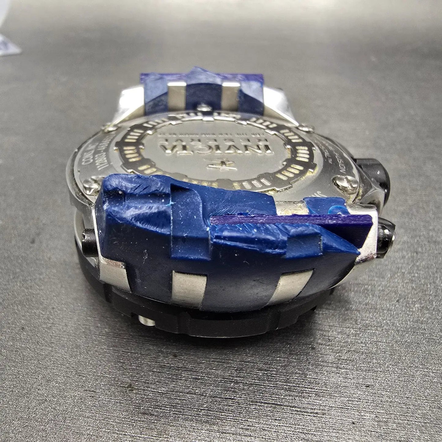 Invicta Reserve chronograph Dive Watch Men 51mm Blue Dial Steel 0906 New Battery10