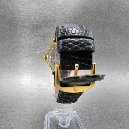 Movado Museum Watch Men 35mm Black Dial Gold Tone Round 87-E4-0863 Round PARTS A9