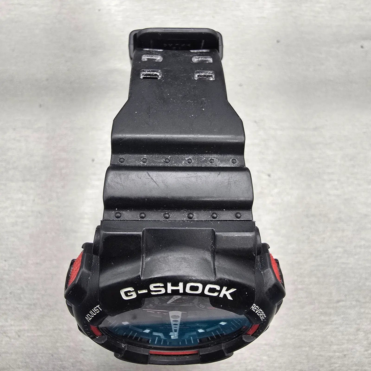 Casio G-Shock GA-100 Watch Men 51mm Black Red Chronograph Alarm New Battery P4