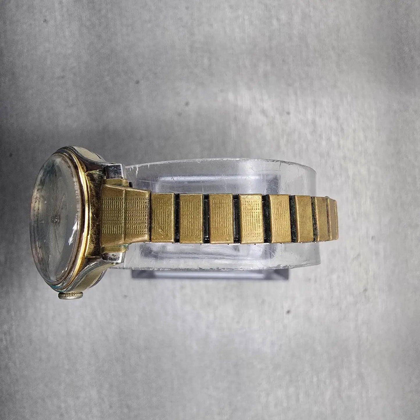 Seiko Watch Women 22mm Champagne Dial Gold Tone Round 5420-0049 New Battery VTG4