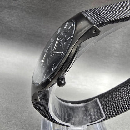 Skagen Watch Men 37mm Black Dial Black Tone Date Titanium 233XLTMB New Battery2