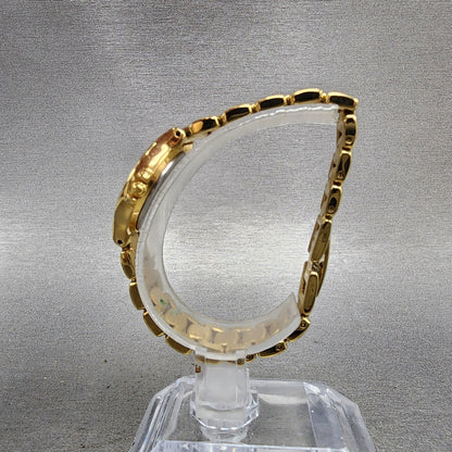 Seiko Watch Women 23mm Silver Dial Gold Tone Round 1n001f00 New Battery7