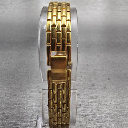 Seiko Watch Women 19mm Black Dial Gold Tone Round 1N00-0B29 New Battery Vintage7