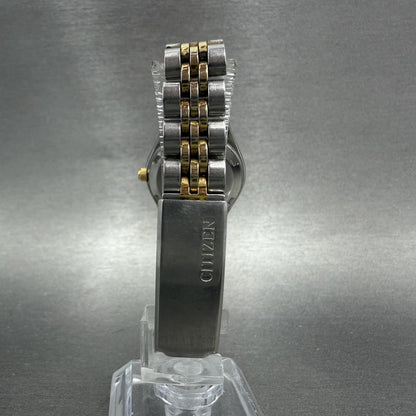 Citizen CQ Watch Women 25mm Champagne Dial Two Tone Daydate 6000-R00413 New Batt7