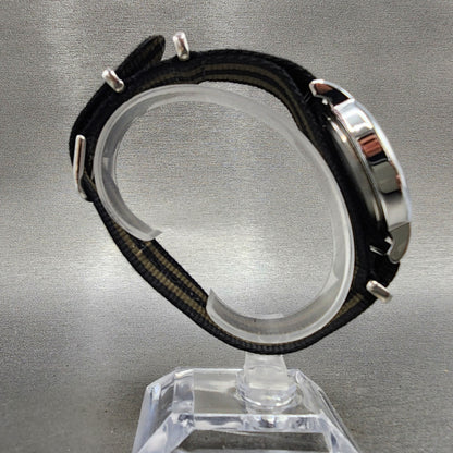 Timex Weekender Watch Men 38mm Cream Dial Silver Tone Indiglo New Battery8