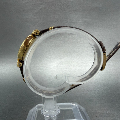 Seiko Watch Women 22mm Brown Dial Gold Tone Round 2320-0240 New Battery Vintage6
