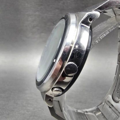 Citizen Eco-Drive Watch Men 42mm White Dial Silver Tone Atomic Date READ!!!!3