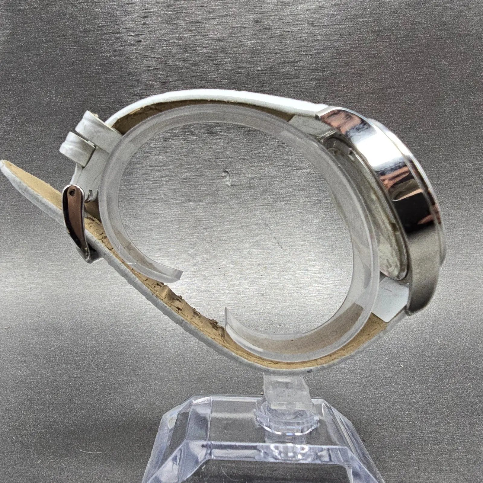 Invicta Angle Watch Women 40mm MOP Dial Silver Tone Round 24591 New Battery8