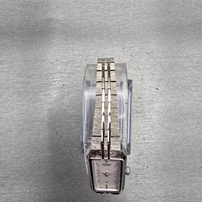 Citizen CQ Watch Women 13mm White Dial Silver Tone Rectangle 5421-S22393 New Bat4