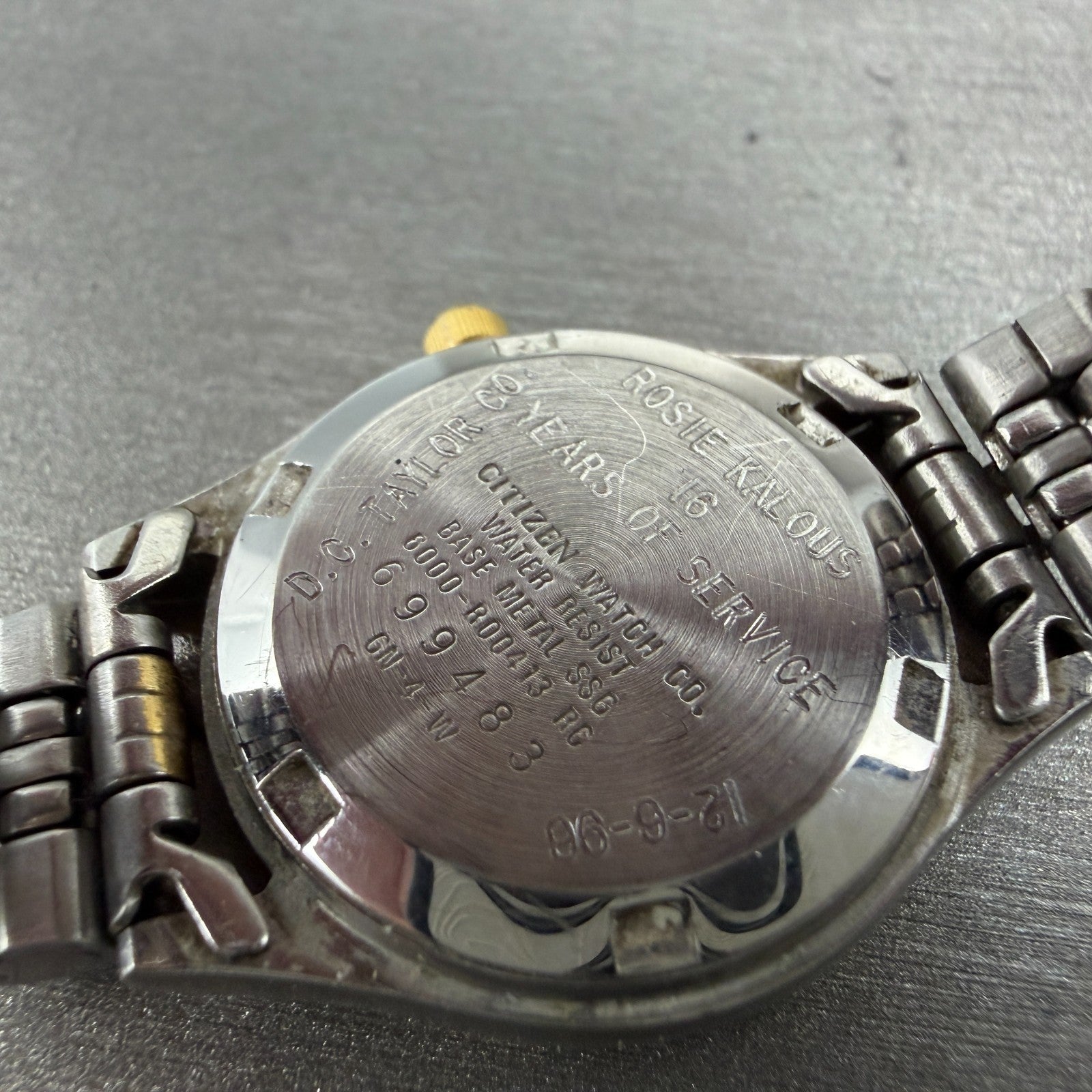 Citizen CQ Watch Women 25mm Champagne Dial Two Tone Daydate 6000-R00413 NewBattC9