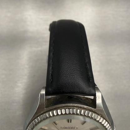 Seiko Lord Matic Watch Men 38mm Silver Dial Silver Tone Daydate Round 5606-70804
