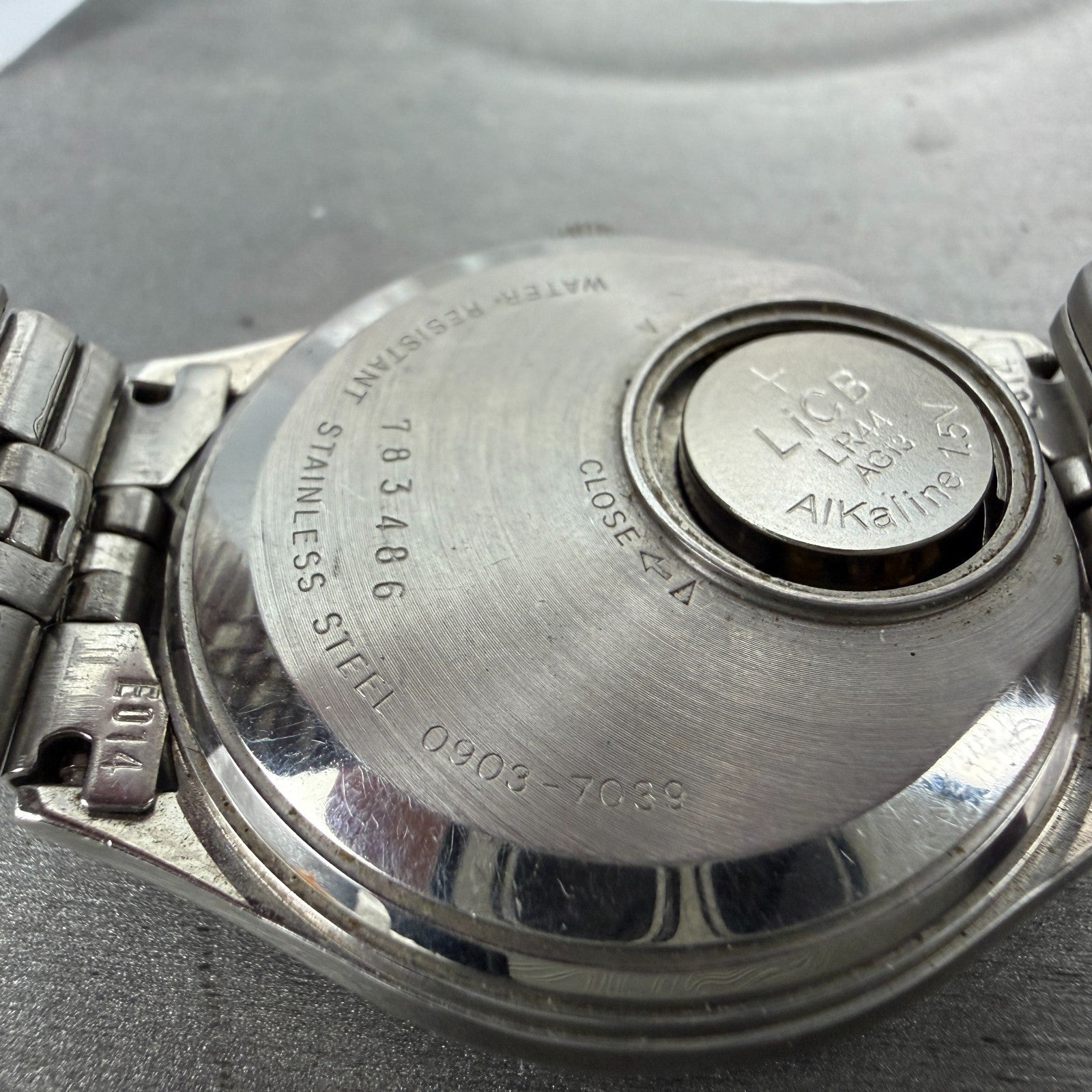Seiko SQ Watch Men 36mm Brown Dial Silver Tone Daydate READ!! 0903-7039 New Batt9