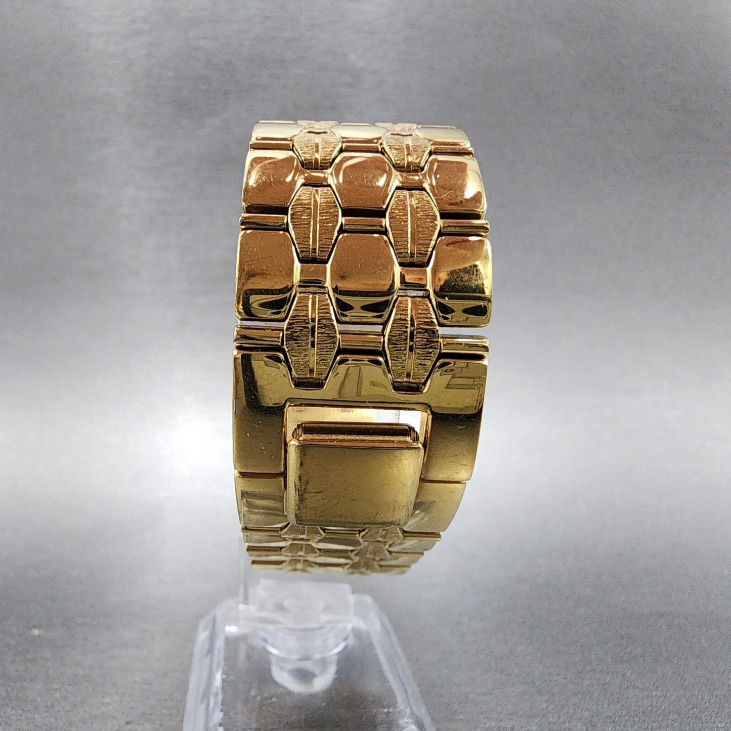 Seiko Tank Watch Men 23mm Black Dial Gold Tone Rectangle 4N00-6511 New Battery