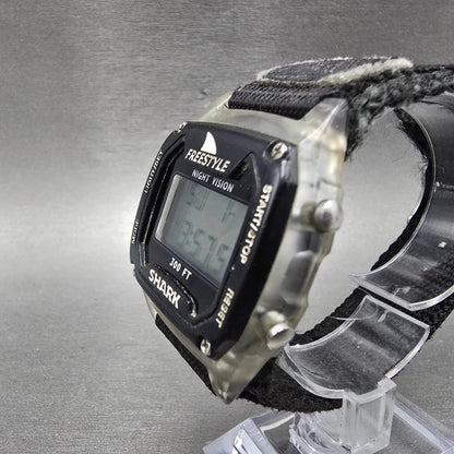 Freestyle Shark Watch Men 36mm Black Alarm Chrono Daydate Digital NewBat2