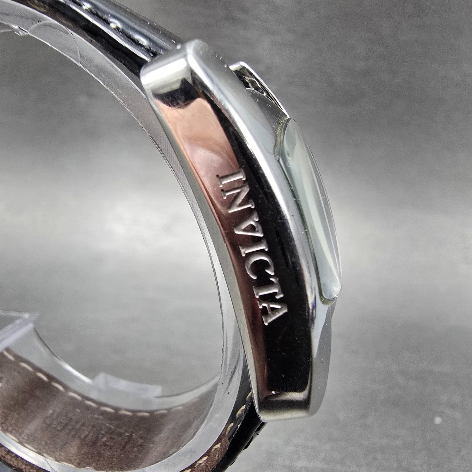 Invicta Tank Watch Women 24mm Black Dial Silver Tone Rectangle 2189 New Battery3