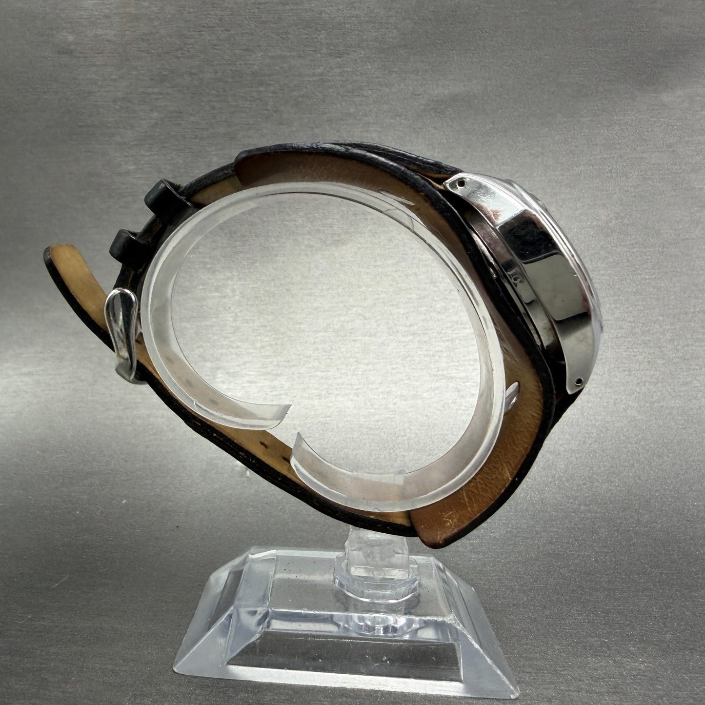 Fossil Big Tic Watch 32mm Analog Digital Silver Tone Rectangle JR-8176 New batt8