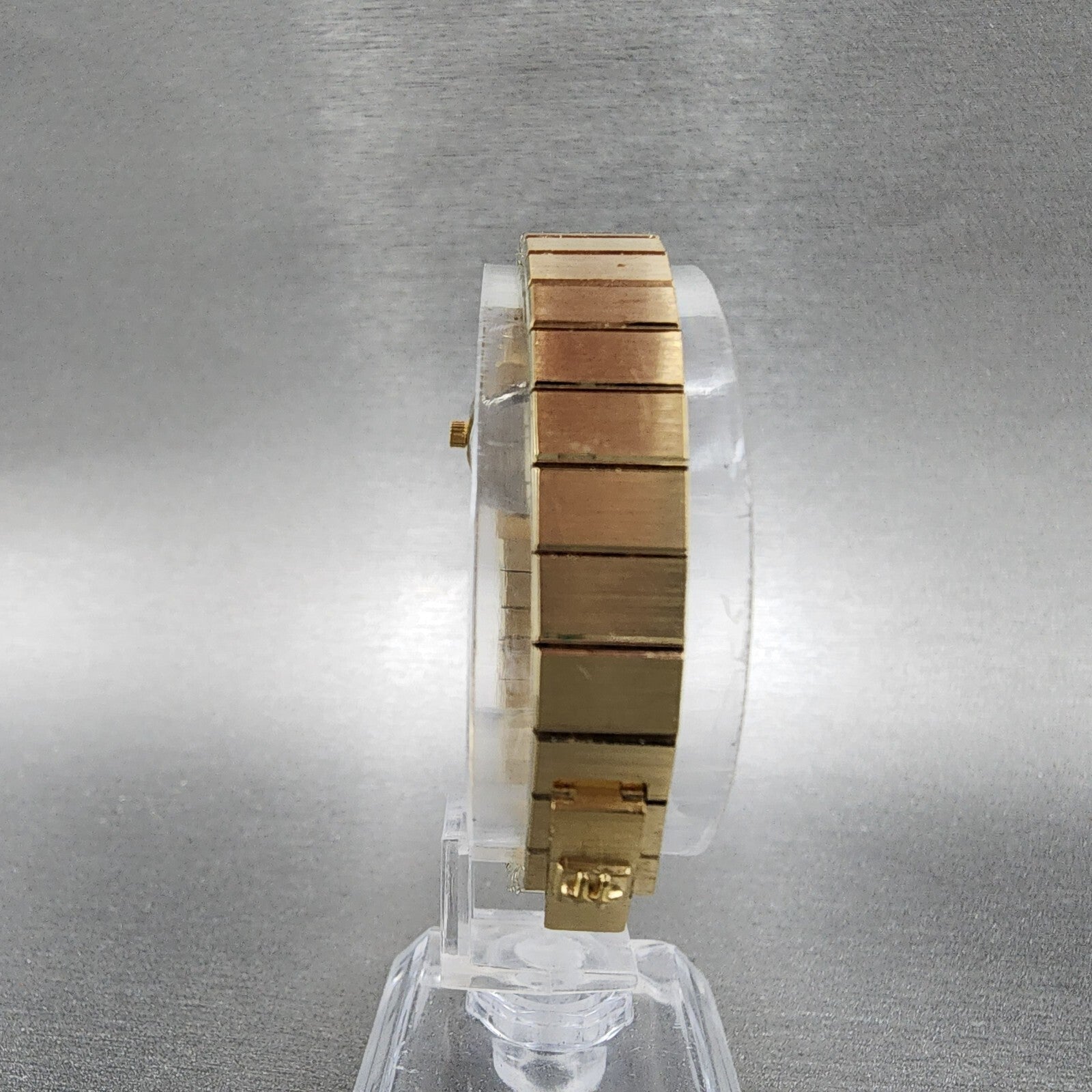 Hamilton Watch Women 19mm Cream Dial Gold Tone Rectangle Oval New Battery7