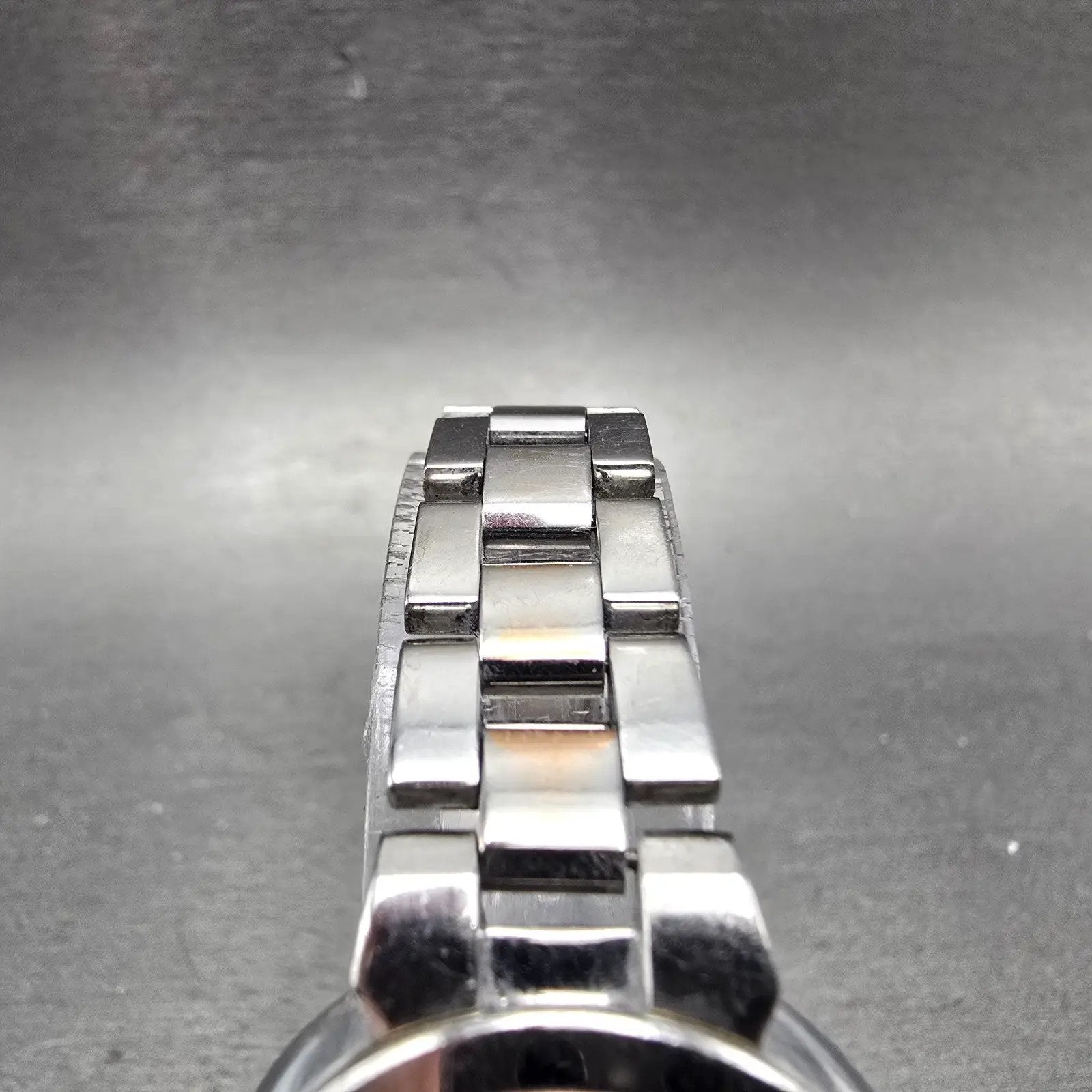 Seiko Lukia Solar Watch Women 28mm White Dial Two Tone Atomic Round READ!!!!!!!!5