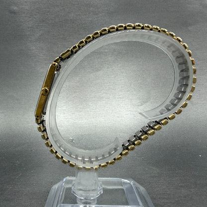 Seiko Tank Watch Women 13mm White Dial Gold Tone Rectangle 2e20-6129 New Battery6