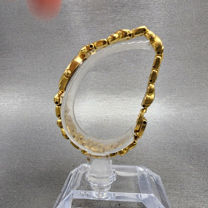 Seiko Watch Women 17mm MOP Dial Gold Tone Oval 1n006a89 New Battery VTG7