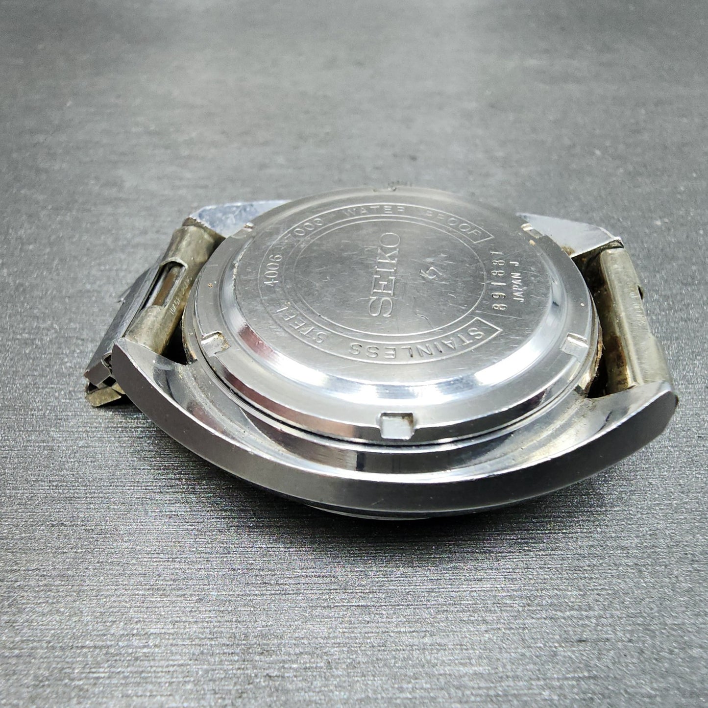 Seiko BellMatic Watch Men 38mm Silver Dial Silver Tone Daydate Alarm PARTS12