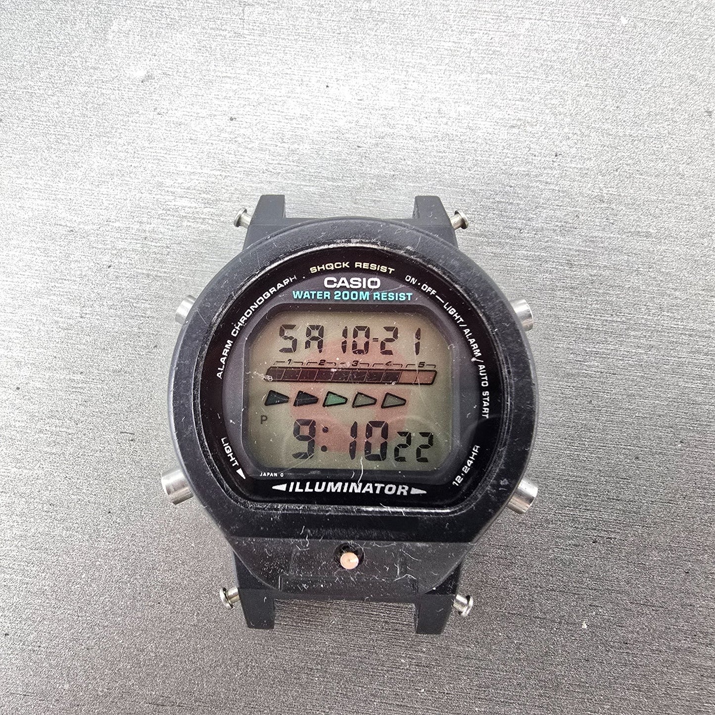 Casio G-Shock DW-6600 Watch Men 41mm Black Alarm Chronograph 1199 Vintage PARTSA0