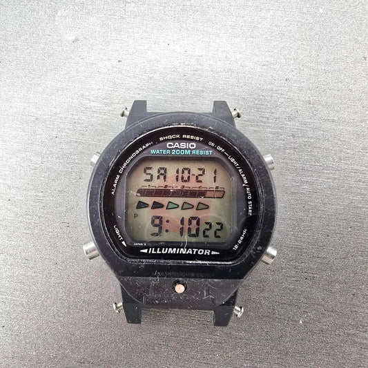 Casio G-Shock DW-6600 Watch Men 41mm Black Alarm Chronograph 1199 Vintage PARTSA0