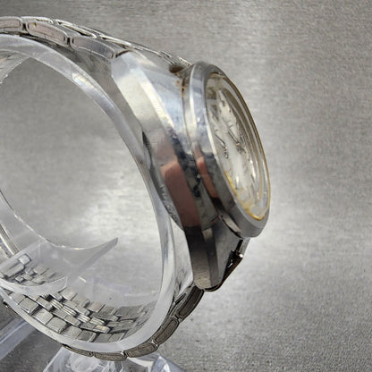 Orient Lausanne Watch Women 25mm Silver Dial Steel Date Round Runs 4133040003
