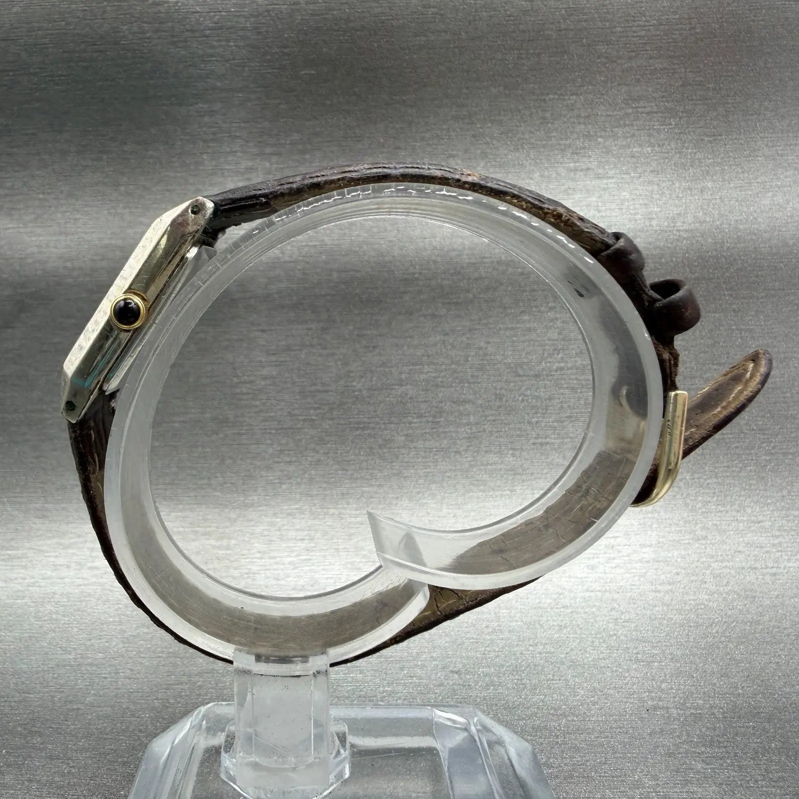 Seiko Tank Watch Women 18mm White Dial Two Tone Rectangle 1N01-5E90 New Battery6