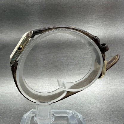 Seiko Tank Watch Women 18mm White Dial Two Tone Rectangle 1N01-5E90 New Battery6