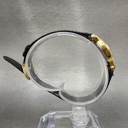 Citizen CQ Watch Women Watch Women 22mm Black Dial Gold Tone Round New Battery8