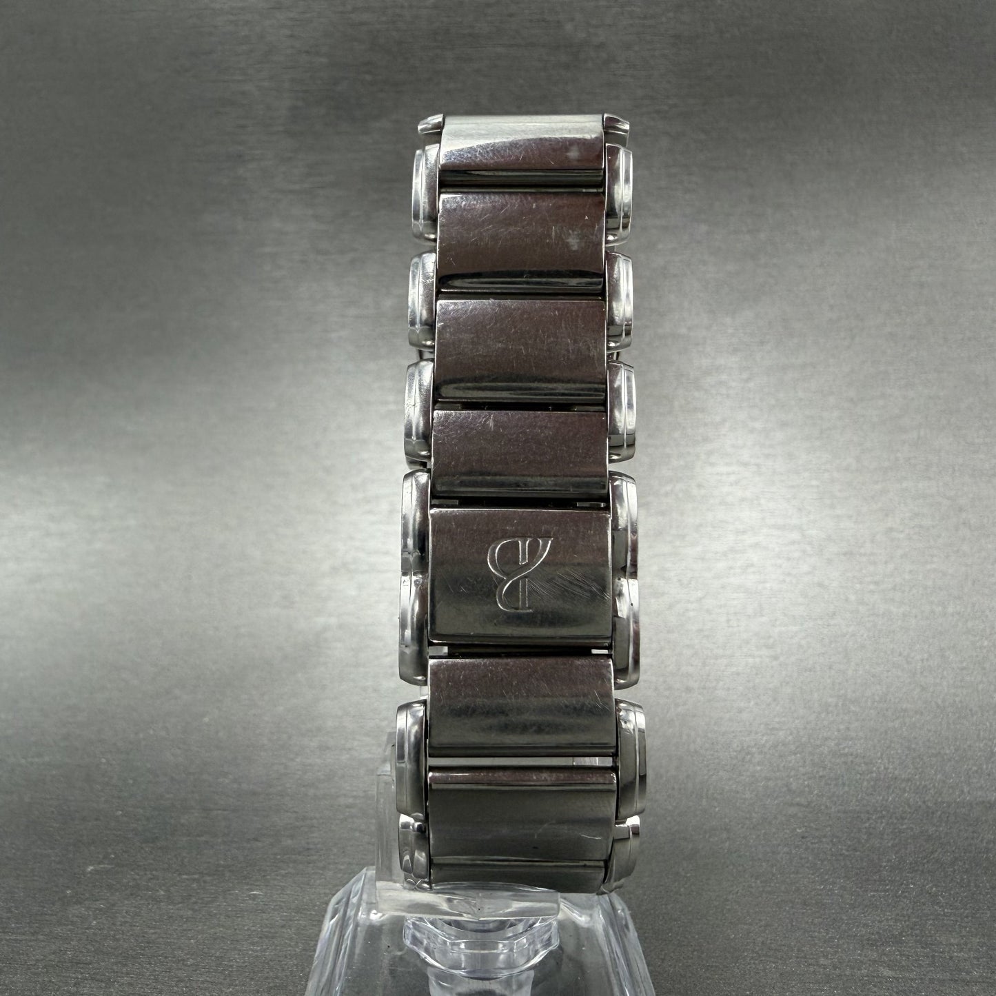 Bertolucci Fascino Tank Watch Women 23mm MOP Dial Stel Diamond Bezel New Battery7
