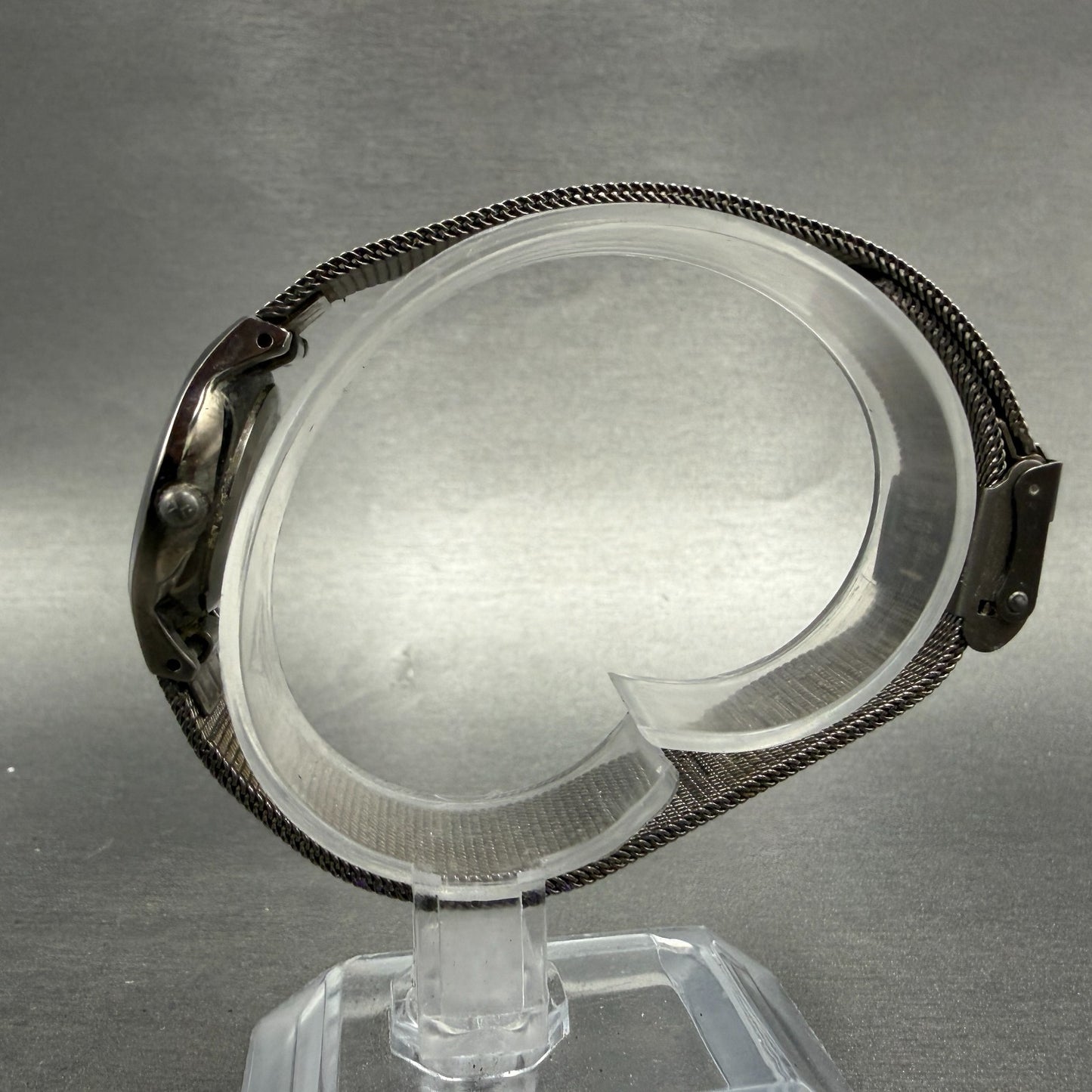 Skagen Watch Women 24mm Black Dial Titanium Mesh Band 233XSTTM New Battery6