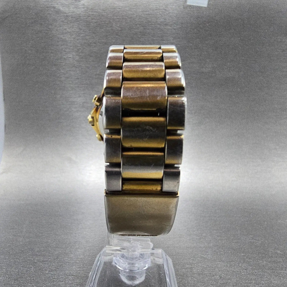 Seiko World Time Watch Men 38mm Black Dial Gold 5T52 Movement 6A40 AlarmPARTS8