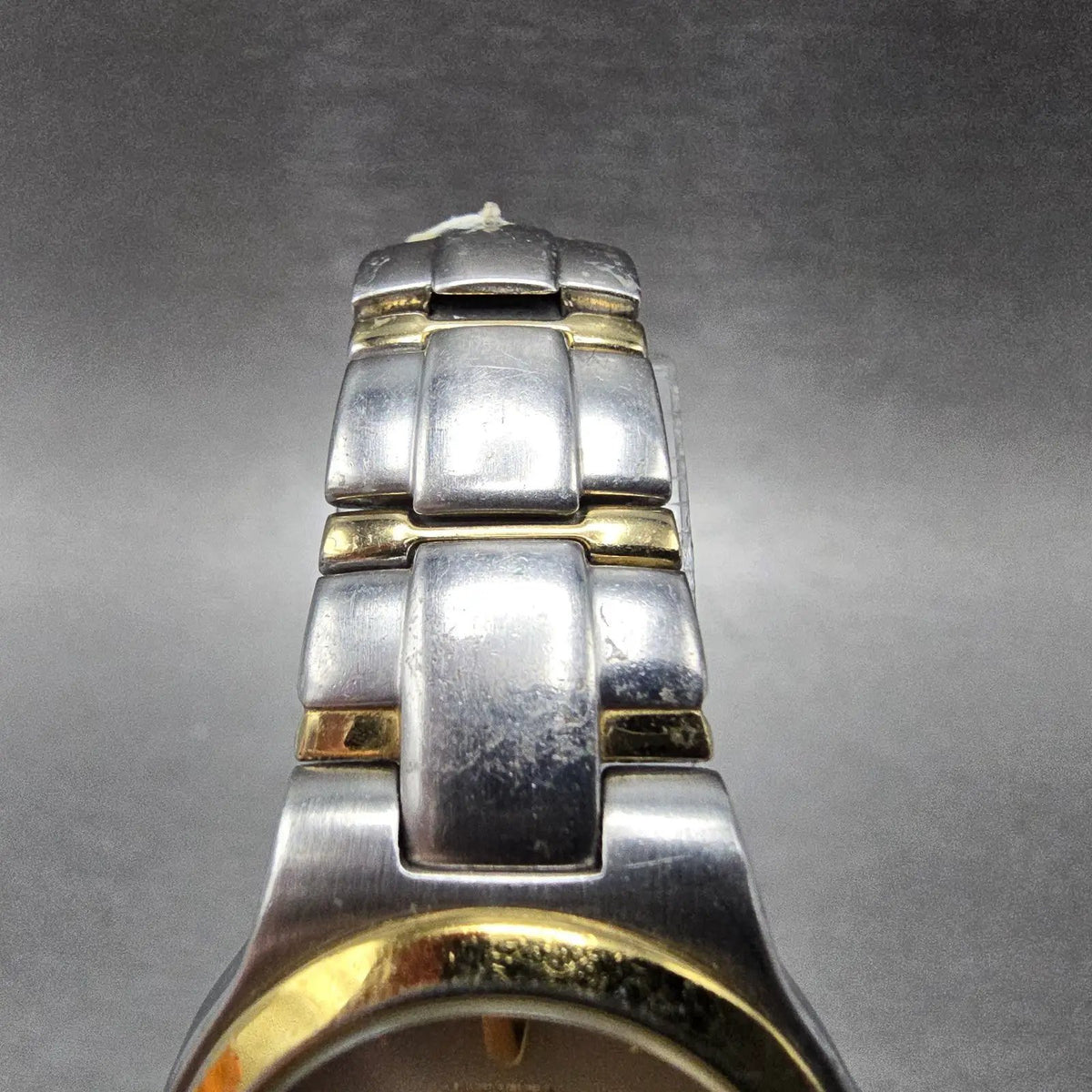 Citizen Eco-Drive Watch Women 25mm Cream Dial Two Tone Date Round Works JP4