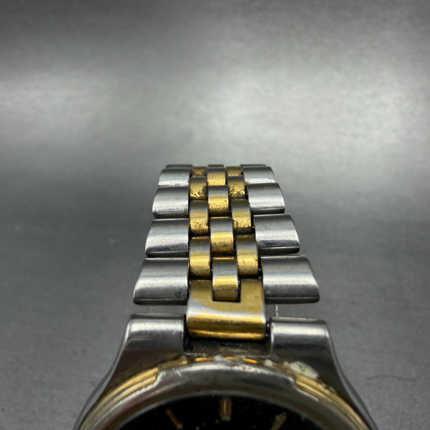 Citizen Watch Men 34mm Black Dial Two Tone Daydate 6355-G30071 Round PARTS5