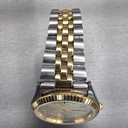 Citizen CQ Watch Men 35mm Champagne Dial Two Tone Daydate 6100-R00405 New Batt4